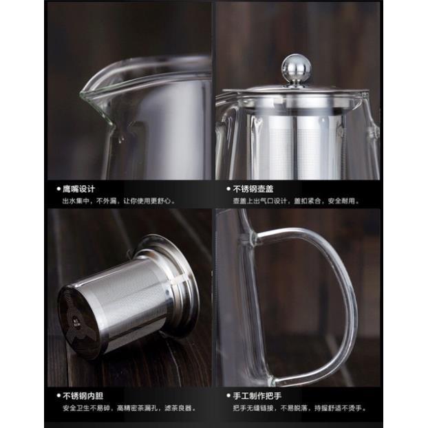 (HÀNG ĐẸP) Ca rót lọc inox dung tích 550ml