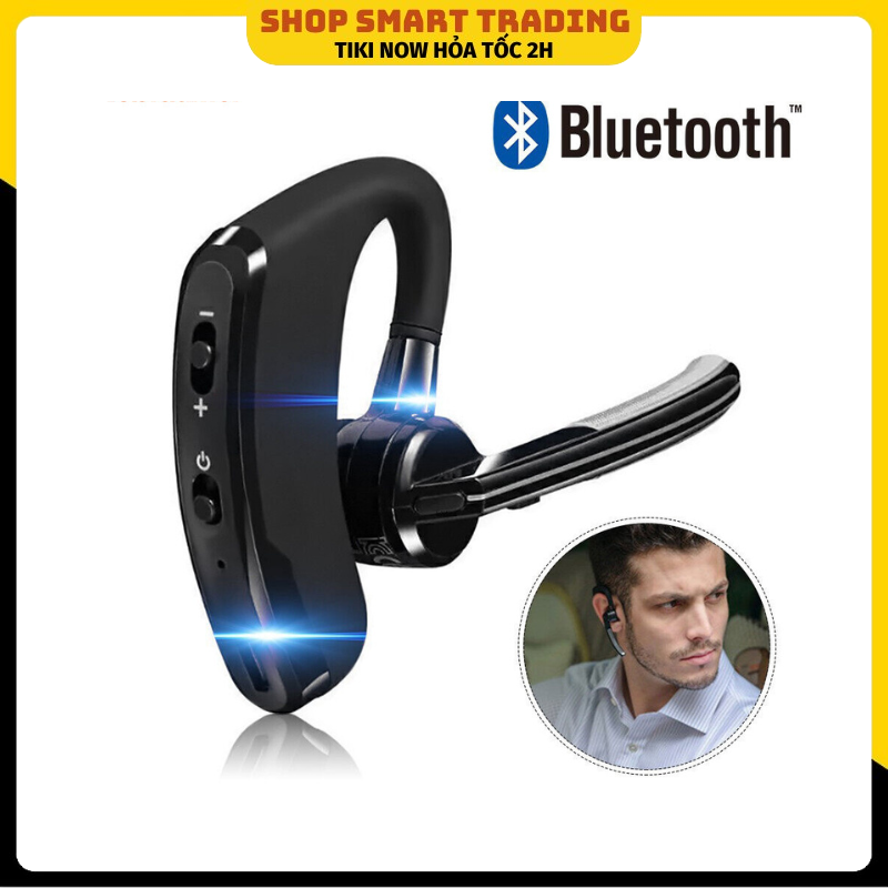 Tai Nghe V8 Tai Nghe Âm Thanh Nổi Hifi Bluetooth Tai Nghe Mic Rảnh Tay Không Dây Có Nút Tai Nghe Móc Tai Giảm Tiếng Ồn - Hàng nhập khẩu