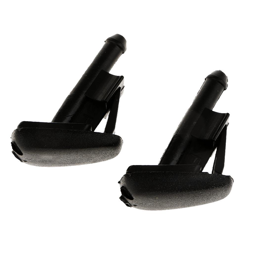 2x Black Windshield Wiper Water Spray Jet Washer Nozzle for BMW E36 Z3 318i