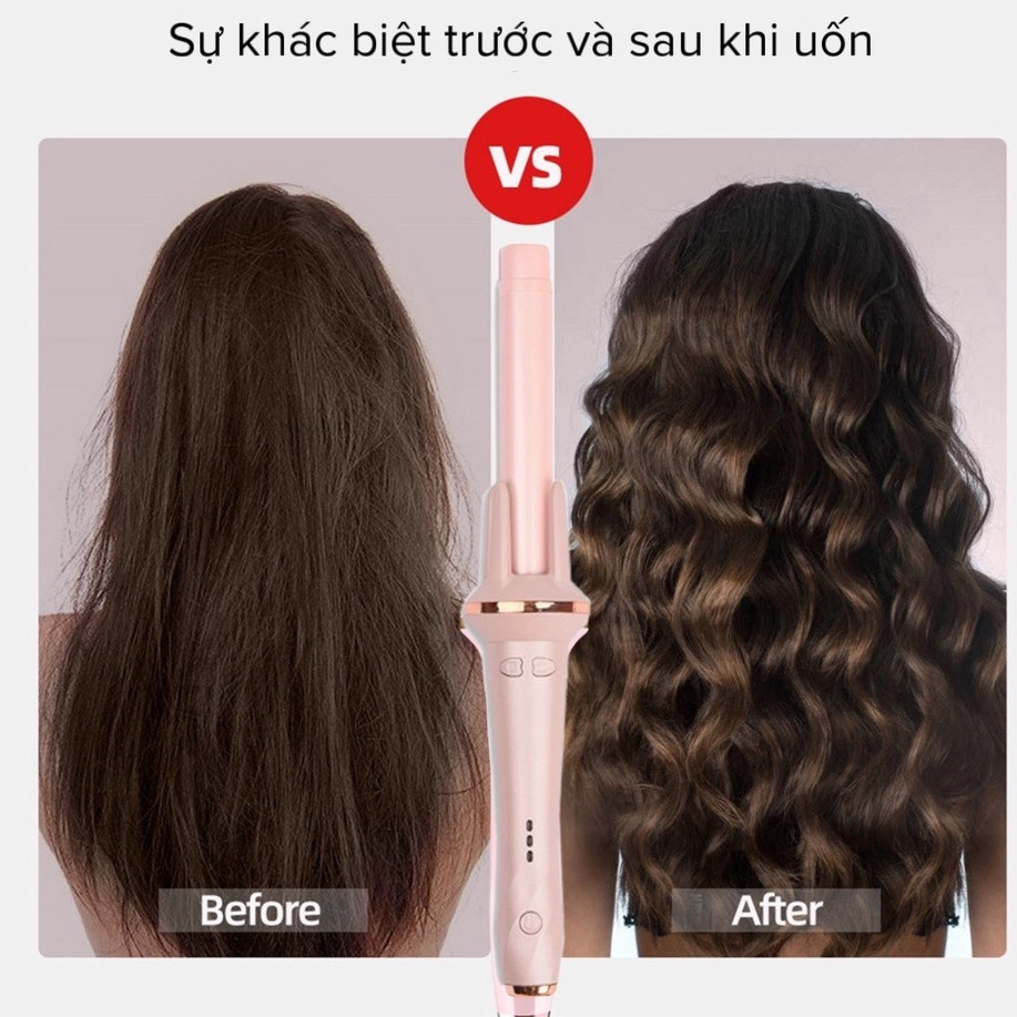Máy Uốn Tóc Xoăn Tự Động Hair Curler 3 Cấp Độ Nhiệt Uốn Lọn Hàn Quốc Thời Trang