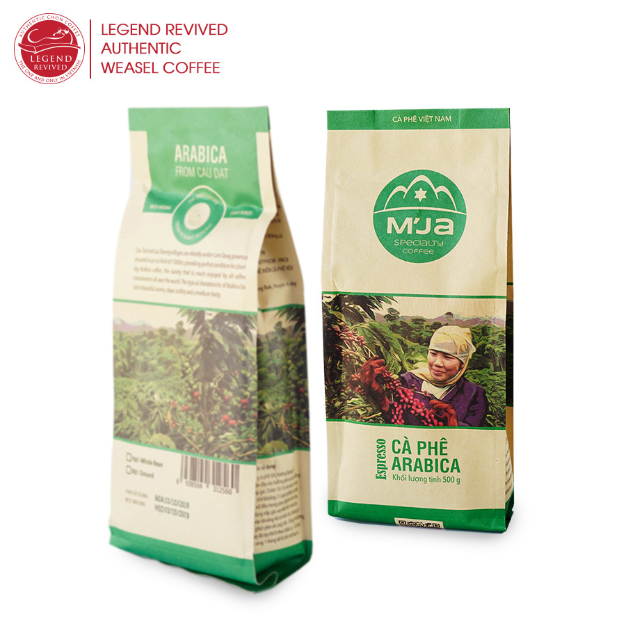 Cà phê M’Ja Arabica 500 gram - Dạng bột