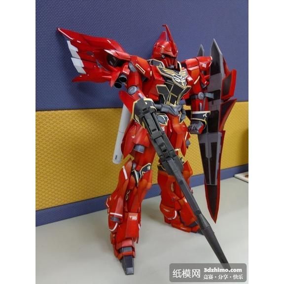 Mô hình giấy Gundamm MSN-06S Sinanju