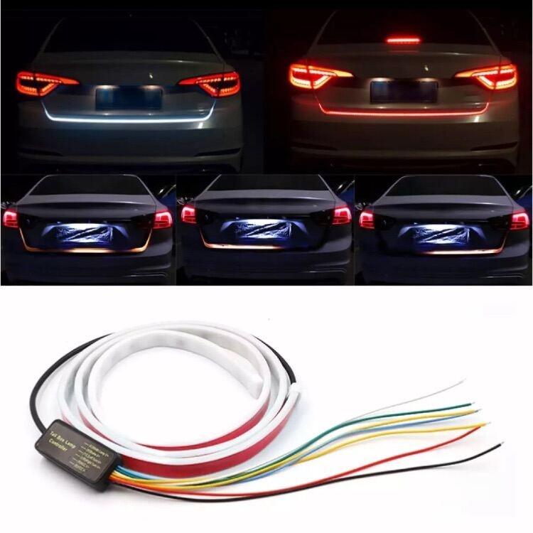 Dây đèn LED Cốp ô tô dải 7 màu chạy 12V 6 chế độ sáng phong cách xế sang dài 1.2m và 1.5m.