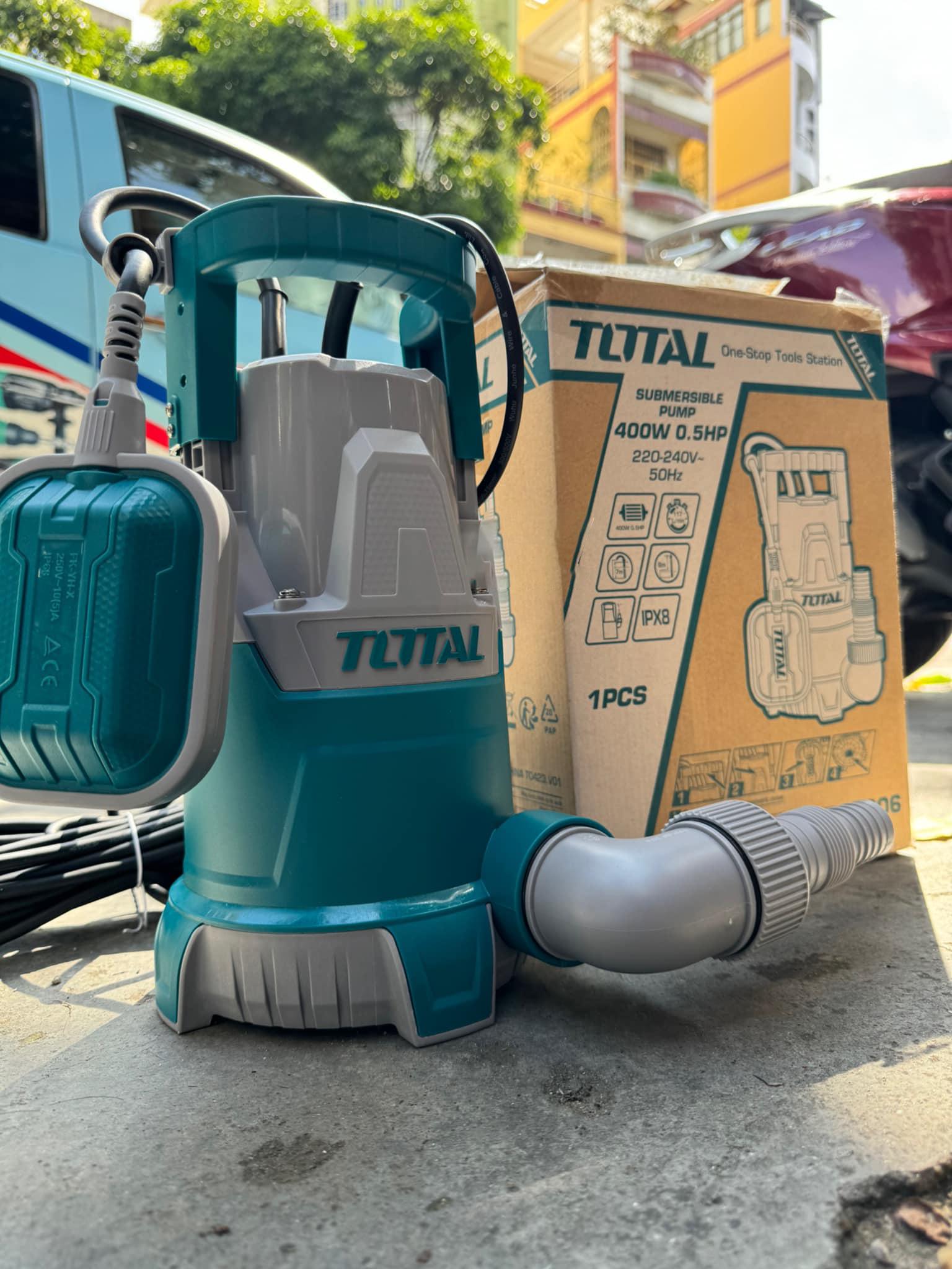 MÁY BƠM CHÌM NƯỚC SẠCH (MÔ TƠ DÂY ĐỒNG) 400W  TOTAL TWP64006 - HÀNG CHÍNH HÃNG