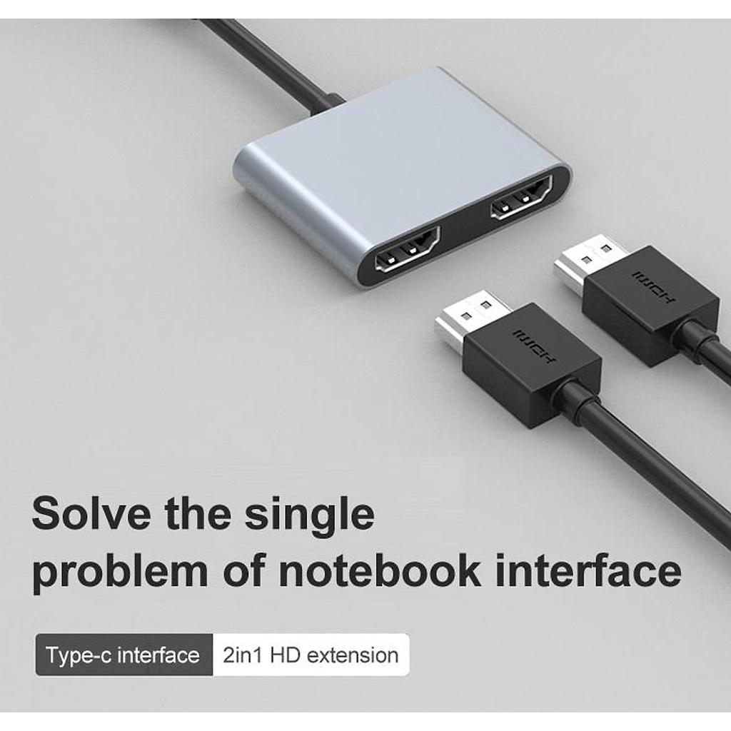 Hub usb type-c (Thunderbolt 3) ra HDMI, VGA, Ethernet, PD hỗ trợ laptop Thunderbolt 4, M1, XPS - Hồ Phạm