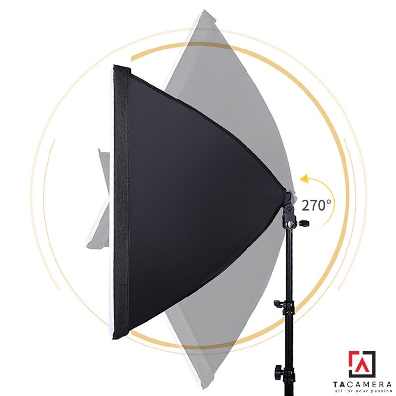 Bộ Kit E27 Kèm Softbox 60x90cm Chuyên Dụng Để Chụp Sản Phẩm