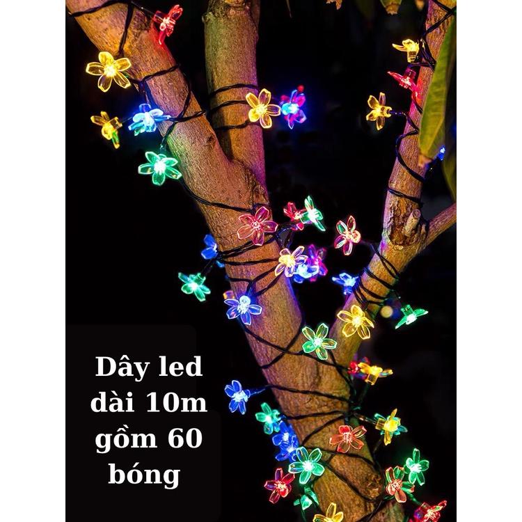 Dây Đèn Led Trang Trí , Đèn Nháy Trang Trí Nhiều Màu,bi bọt decor, giọt nước nháy, hoa đào