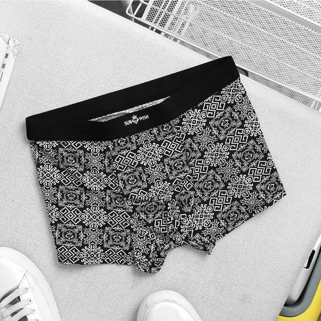 Quần sịp nam đùi boxer thun lạnh quần lót họa tiết cao cấp bigsize combo 3 chiếc xuất nhật sunwish