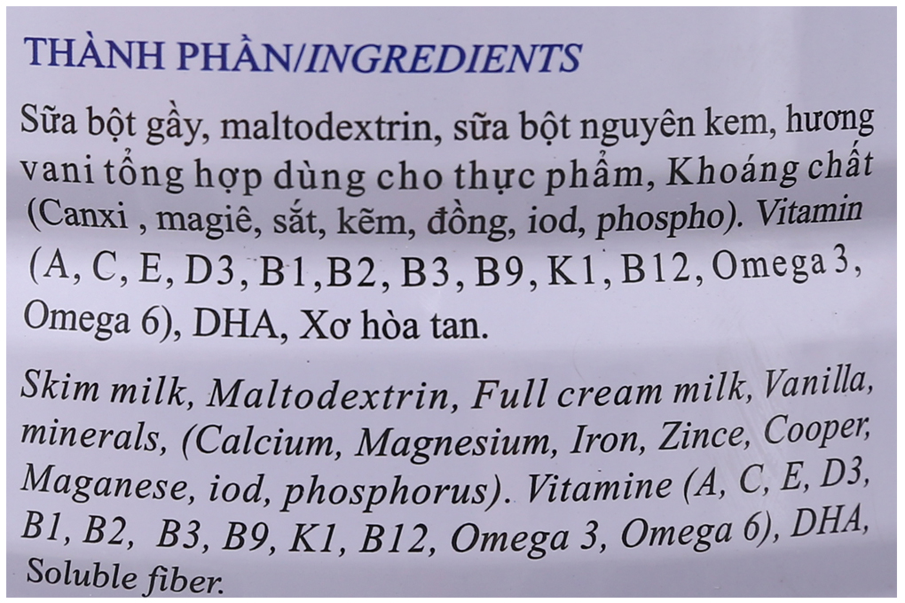 Sữa bột Wincofood GoldCare Canxi :  bổ sung canxi giúp xương chắc khỏe, MUFA, PUFA tốt cho tim mạch, phù hợp cho người từ 30 tuổi trở lên.