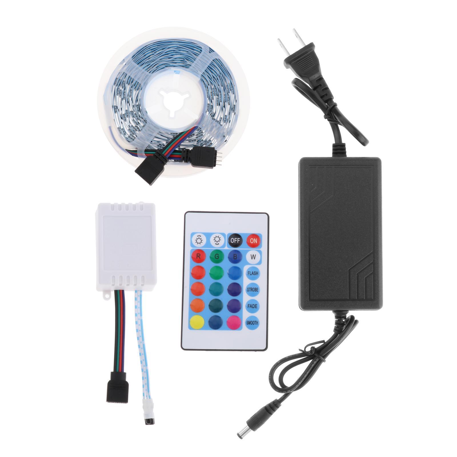 Outdoor LED Light Strip Remote IR Control for TV Living Room Home Bar Decor 24