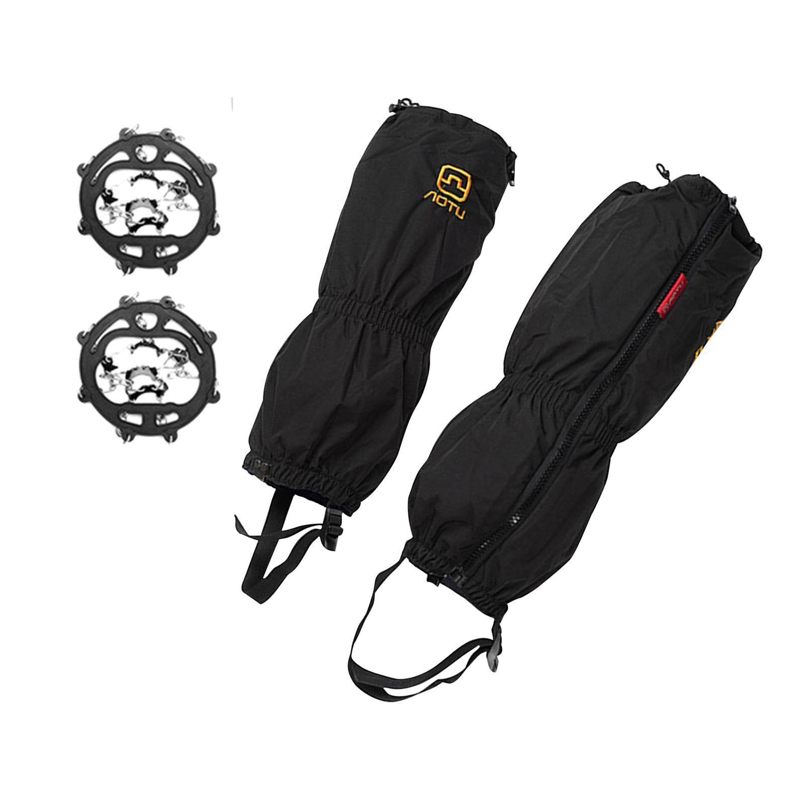 Portable Leg Crampons Snow Grips Ice Cleats Equipment Shoes Covers for