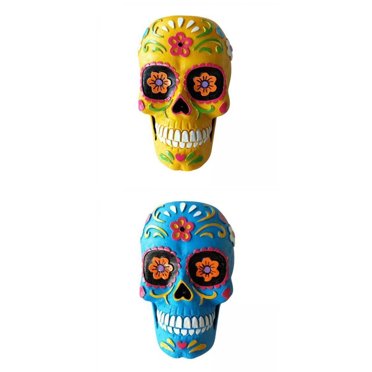 2pcs Skeleton Flower Succulents Pot Flowerpot Planter Holder Decoration