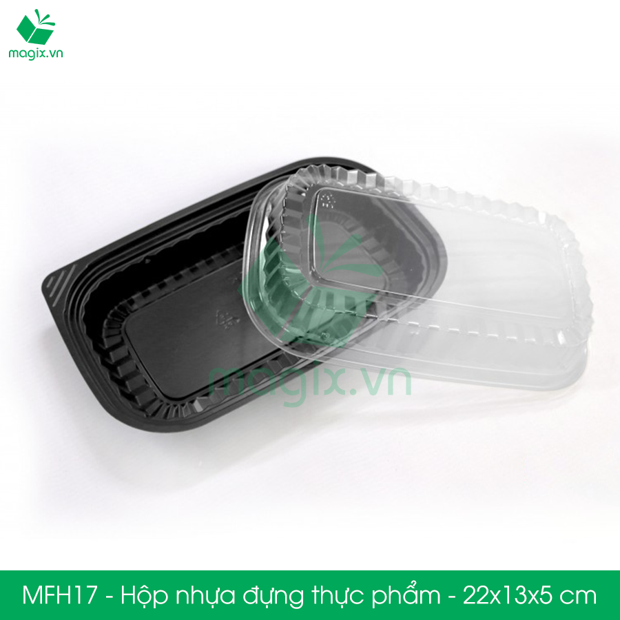 MFH17 - 50 Hộp nhựa đế đen nắp trong HT17