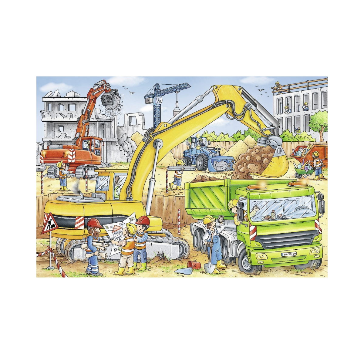 Xếp hình puzzle Hard at Work 2 bộ 24 mảnh RAVENSBURGER 078004