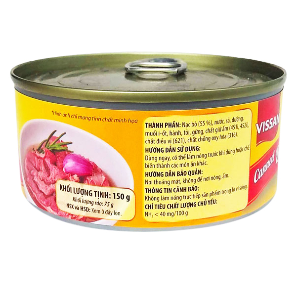 Combo 4 hộp Bò Hầm Vissan (150g)