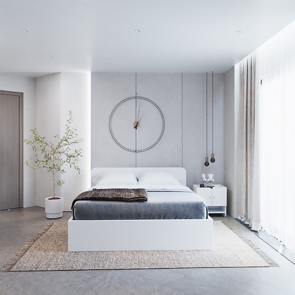EMMA, Giường ngủ 2 hộc tủ kéo  BED_126, 207x80cm