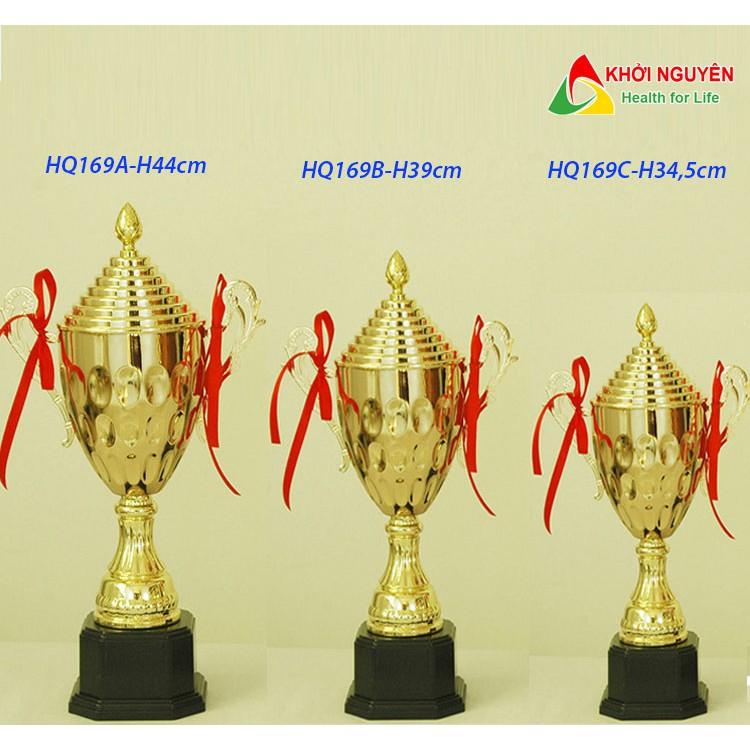 Cúp lưu niệm thể thao giá rẻ HQ-169 + Free in tem Logo giải đấu