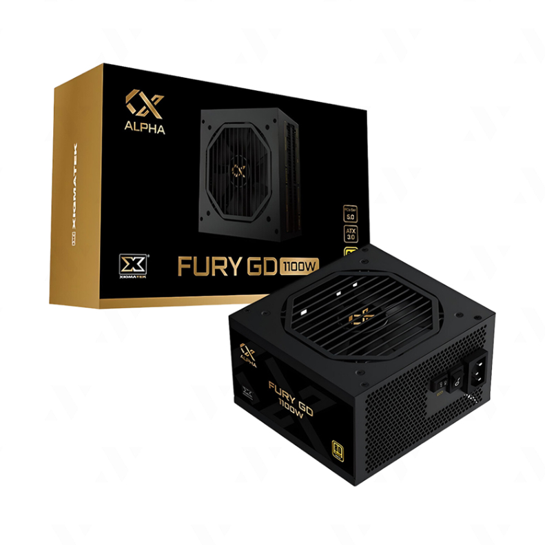 Nguồn Máy Tính XIGMATEK Fury GD 1100W | 80 Plus Gold | PCI-E Gen 5.0 | ATX 3.0 | 100% Cáp Dẹp - Hàng Chính Hãng