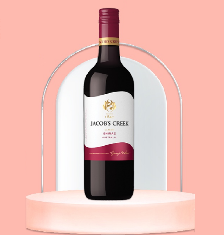 Hình ảnh Bộ sản phẩm rượu vang đỏ Úc Jacob's Creek Classic TWIN Cabernet Sauvignon + Shiraz 750ml