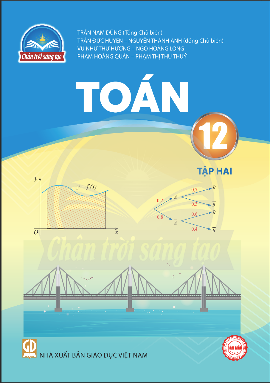 Sách giáo khoa Toán 12- Tập hai- Chân Trời Sáng Tạo (Kèm Nilon bọc Sách)
