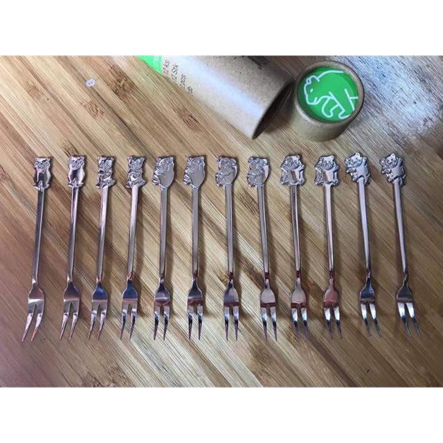 Berndorf Sandrik - Nĩa trái cây - Thép không gỉ inox cao cấp , kiểu dáng nĩa nhỏ dài 14cm