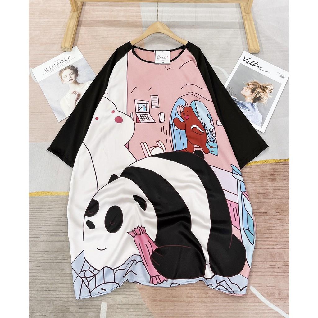 Bộ Đồ Ngủ - Đồ Mặc Nhà - Váy ngủ - Lụa satin Pyjamas