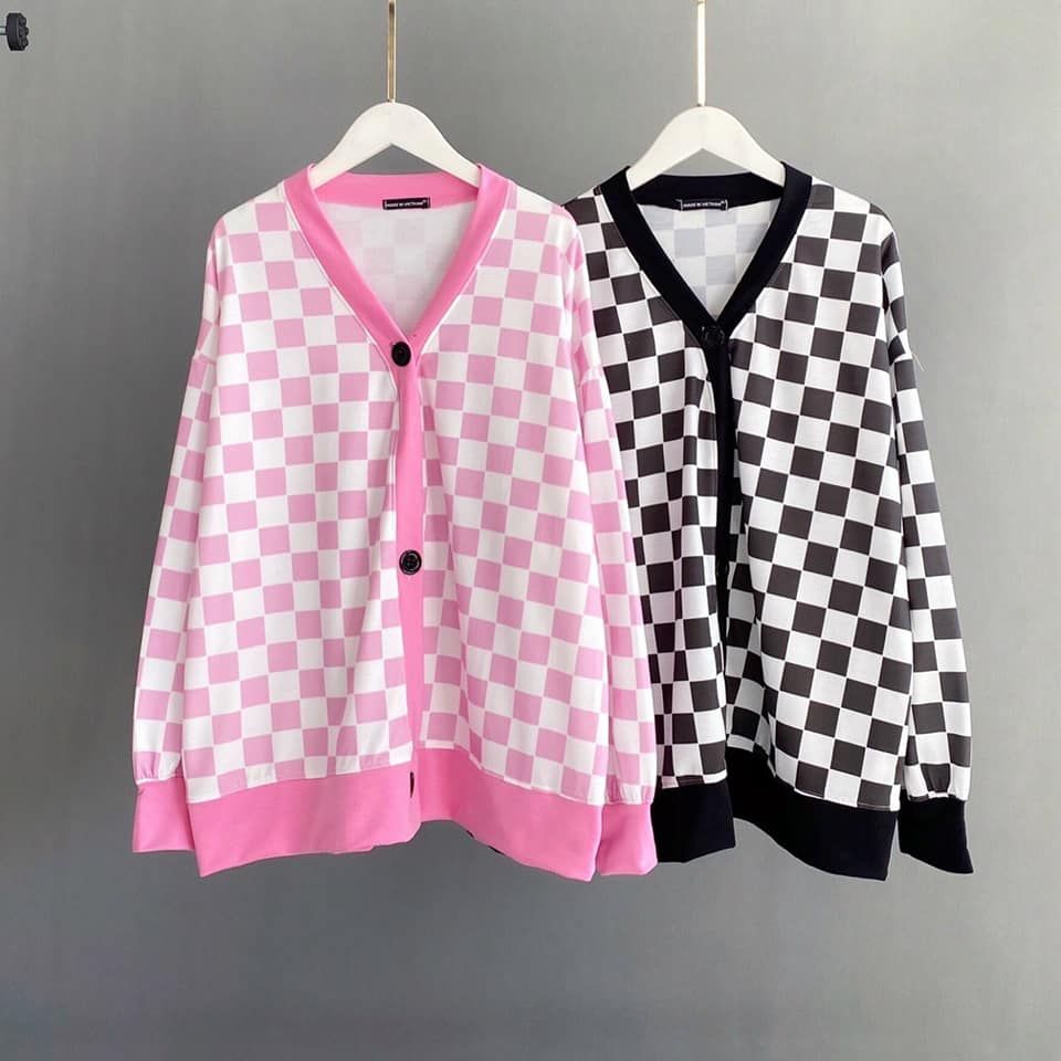 Áo cardigan caro nút tròn ulzzang hàn quốc siêu xinh cryaotic10