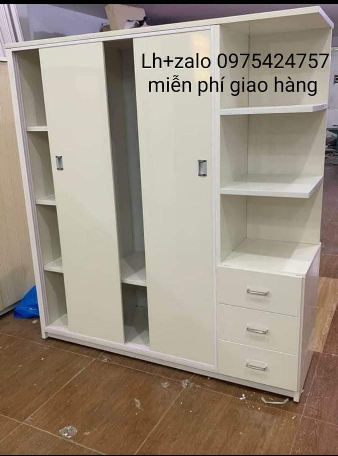 Tủ nhựa đài loan 3 cánh 1 kệ cửa lùa