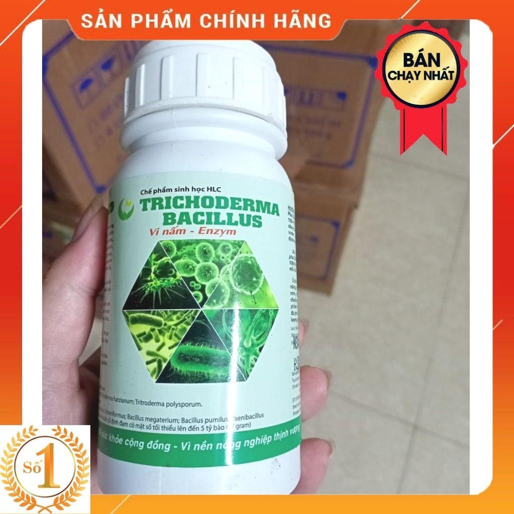 NẤM ĐỐI KHÁNG TRICHODERMA BACILLUS HLC CHAI 250ML - Ủ PHÂN CHUỒNG, TƯỚI CÂY, ĐỐI KHÁNG NẤM BỆNH, CẢI TẠO ĐẤT