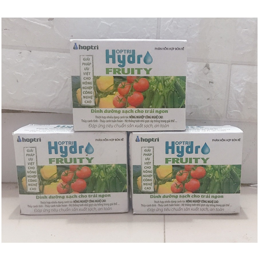 3 Hộp Hydro Fruity_DINH DƯỠNG THỦY CANH CHO RAU ĂN TRÁI