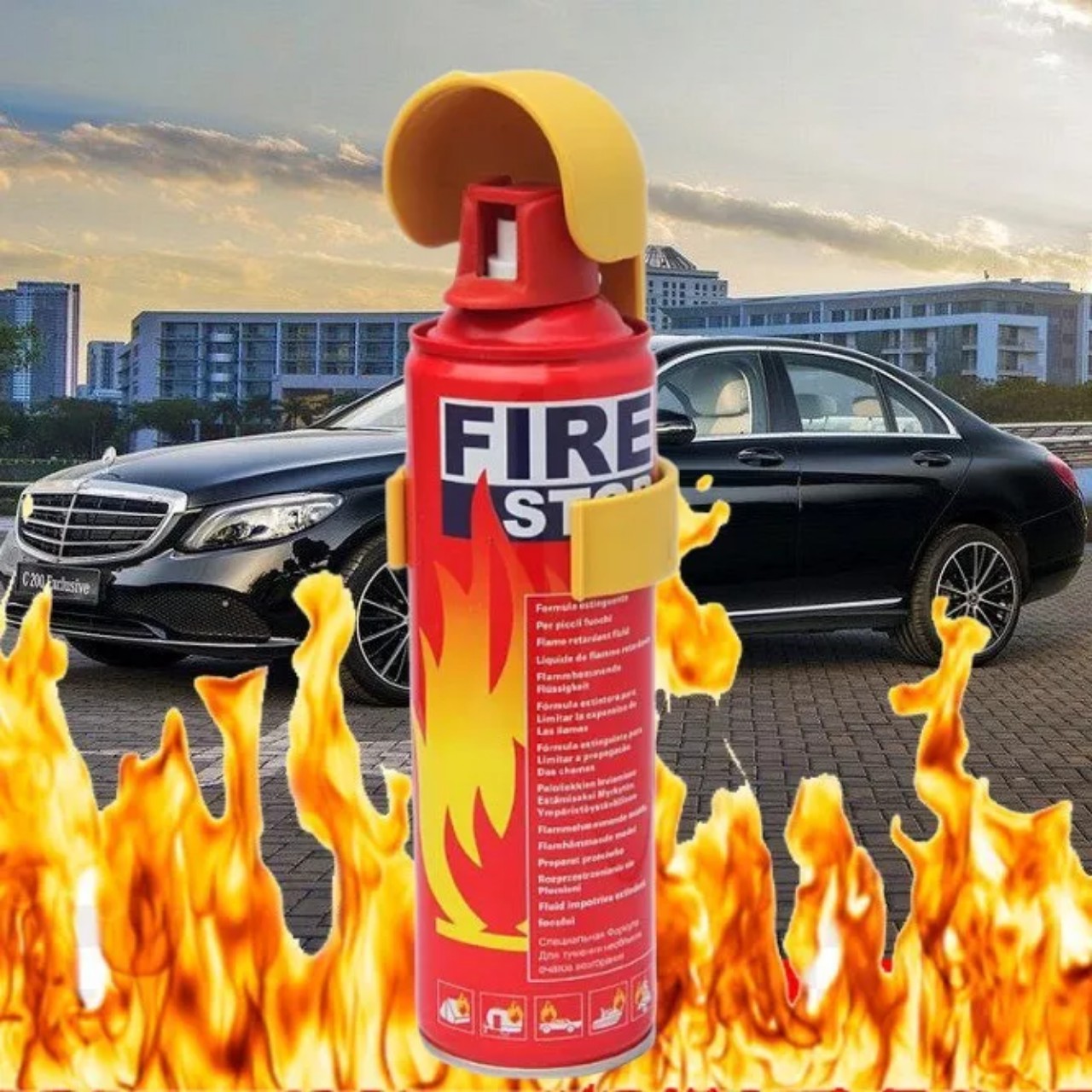 Bình Chữa Cháy ôtô- Bình Cứu Hỏa FIRE Stop - Dập Lửa Khẩn Cấp Ô Tô, Xe Máy, Văn Phòng - An Toàn loại tốt