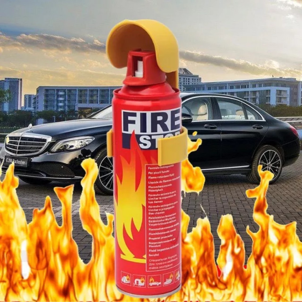 Bình Cứu Hỏa FIRE Stop - Bình Chữa Cháy Mini - Dập Lửa Khẩn Cấp Ô Tô, Xe Máy, Văn Phòng - An Toàn loại tốt