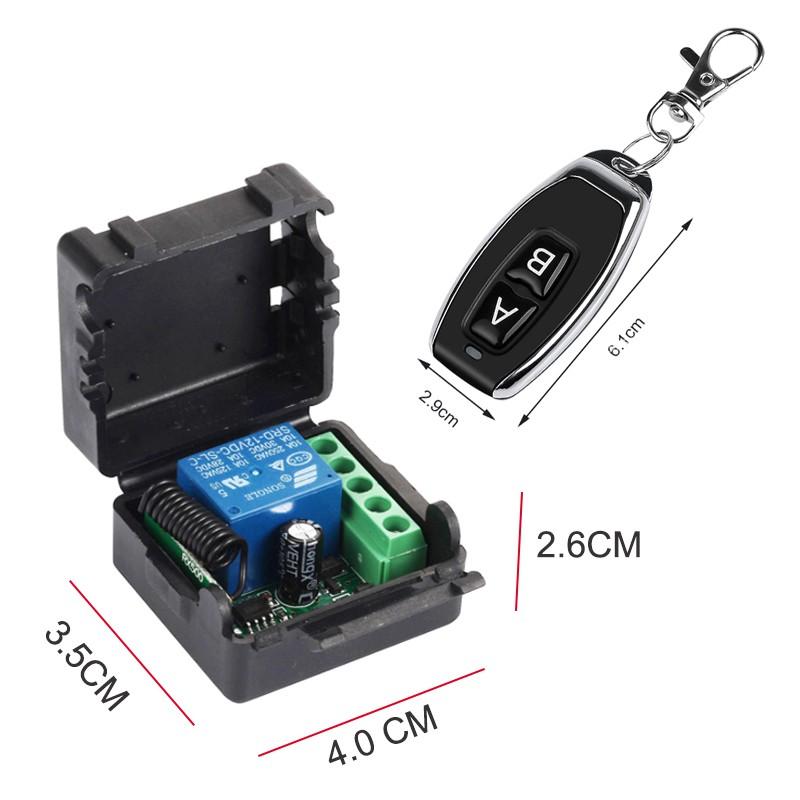 BỘ ĐIỀU KHIỂN TỪ XA 12V-10A KR1201 SÓNG RF 433MHZ
