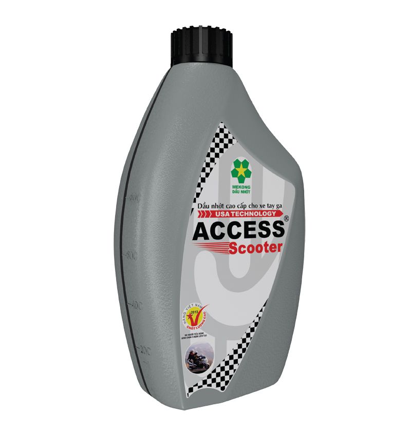 Combo nhớt xe tay ga cao cấp Mekong ACCESS Scooter 800ml tặng kèm nhớt hộp số ACCESS Gear Oil 120ml