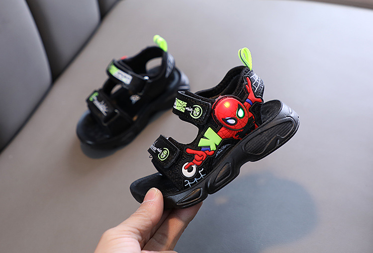 Giày Sandal Siêu nhân quai hậu cho bé, giày thể thao siêu nhẹ, êm nhẹ chống trơn có đèn nhấp nháy – GSD9163