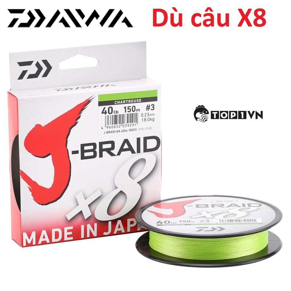 Dù câu cá X8 Jbraid 7 màu Nhật 100m chất lượng - Top1VN - 3.0
