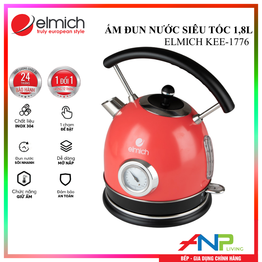 Ấm đun siêu tốc Elmich KEE-1776 - Hàng Chính Hãng