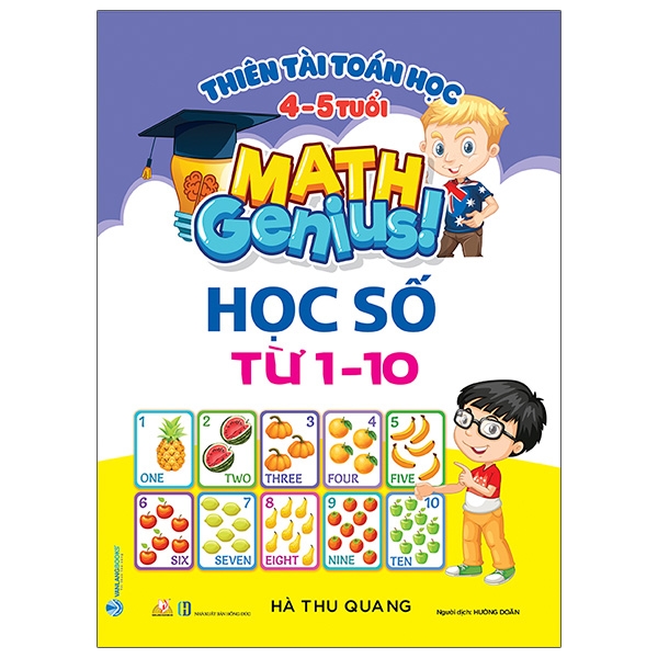 Combo Thiên Tài Toán Học Dành Cho Trẻ 4-5 Tuổi - 4 Cuốn - Hà Thu Quang - Vanlangbooks