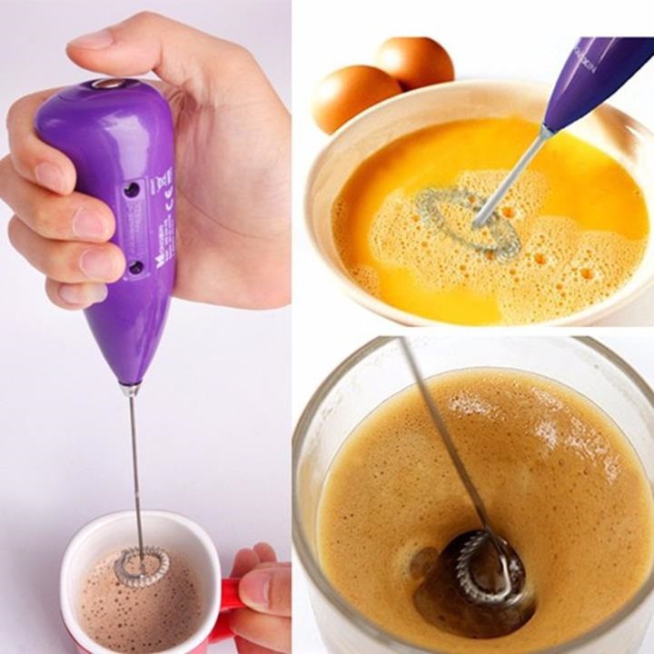Dụng cụ đánh trứng, tạo bọt cafe cầm tay tiện dụng cho gia đình