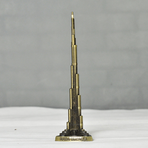 Mô hình nhà chọc trời Burj Khalifa cao 22 cm (Màu Vàng Rêu)