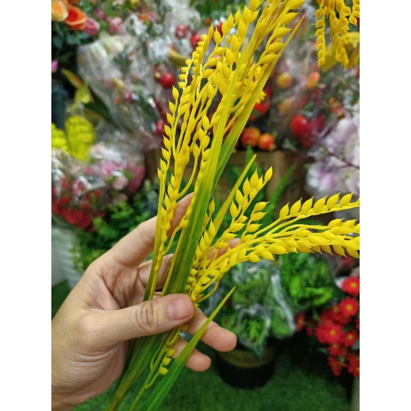 Cành Lúa gIả hàng đẹp cao 80cm - Hoa lá bằng nhựa, cành mềm mại
