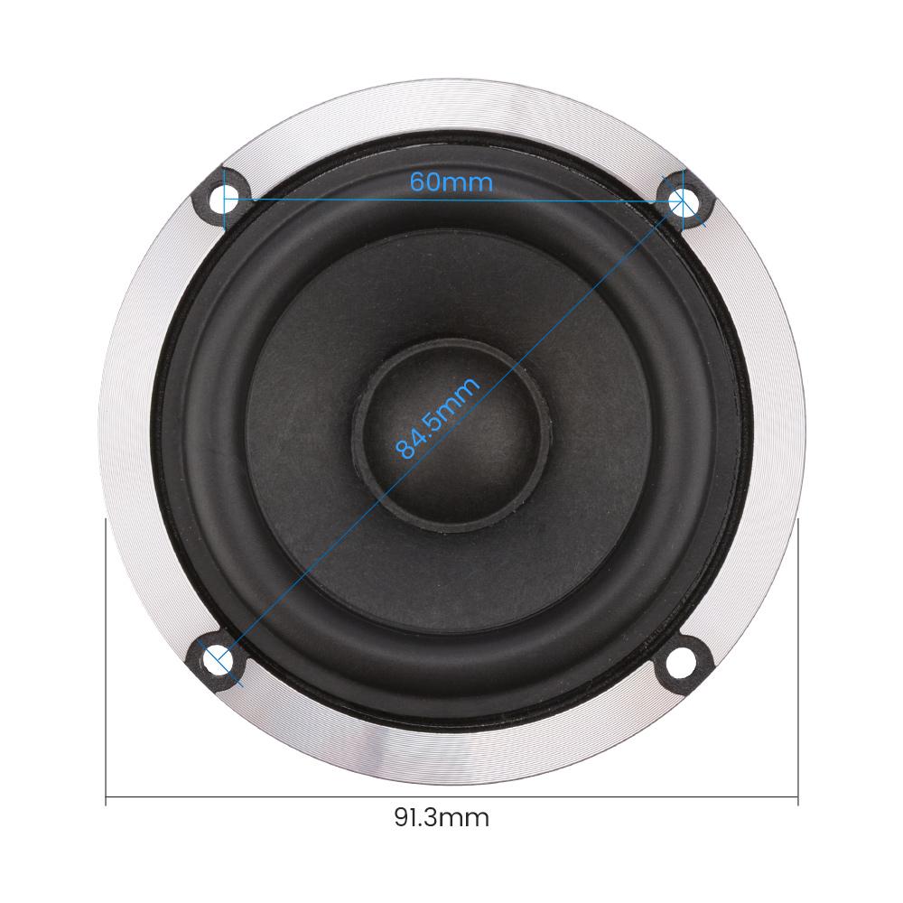 AIYIMA 2 Chiếc 3 Inch Tầm Trung Trình Điều Khiển Loa 4 8 Ohm 15W Âm Thanh Loa Len Giấy nón Nhôm Neodymium Loa Color: 8 Ohm Speaker