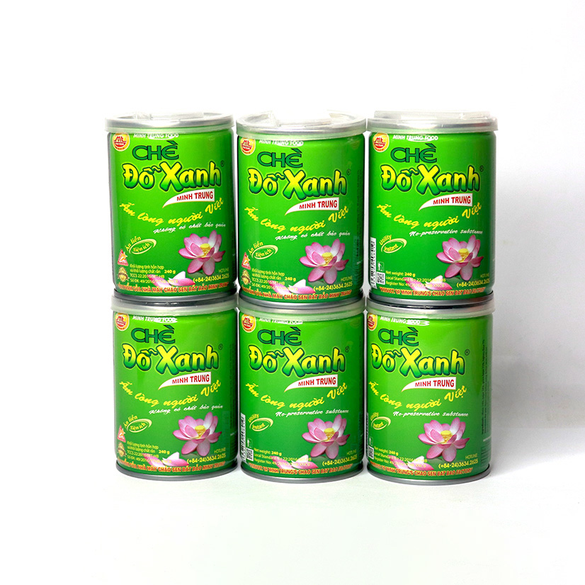 Chè Đỗ Xanh Minh Trung lốc 6 lon - CHEDOXANH 6