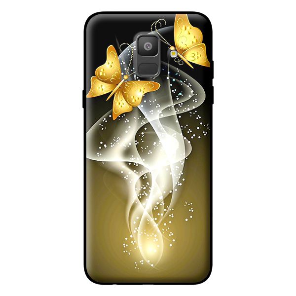 Ốp lưng cho Samsung Galaxy A6 2018 bướm vàng 1 - Hàng chính hãng