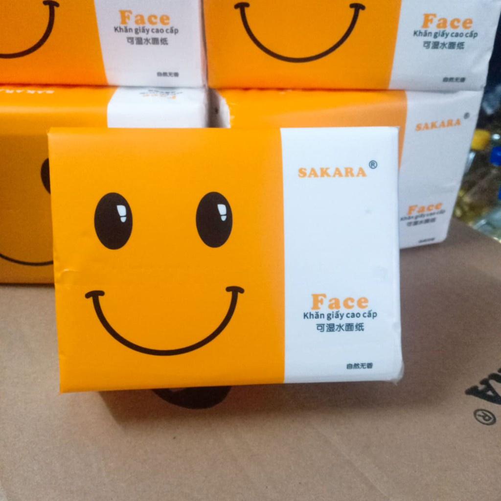 15 gói giấy ăn SAKARA nhập khẩu 4 lớp
