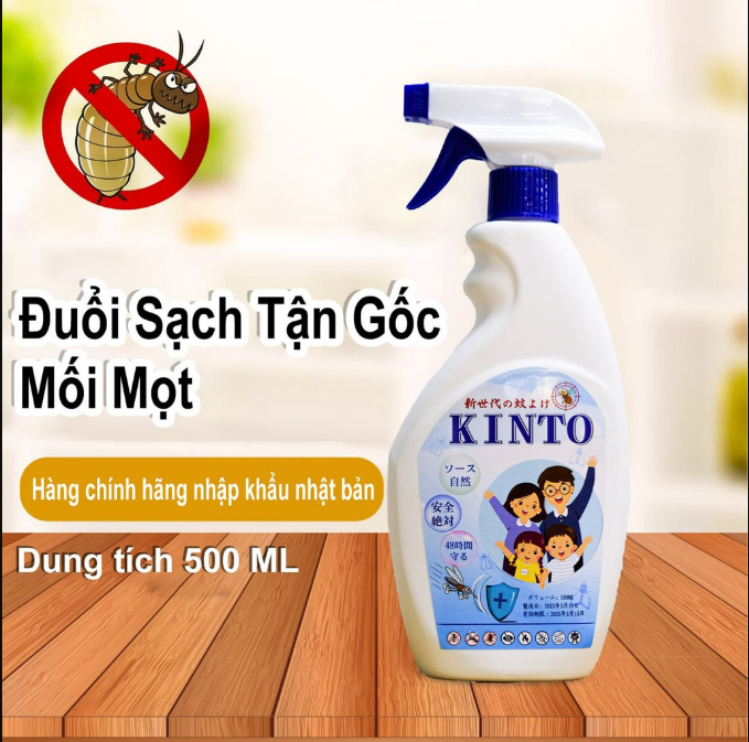 Xịt Đuổi Muỗi Côn Trùng Hương Thảo Mộc Sinh Học KINTO