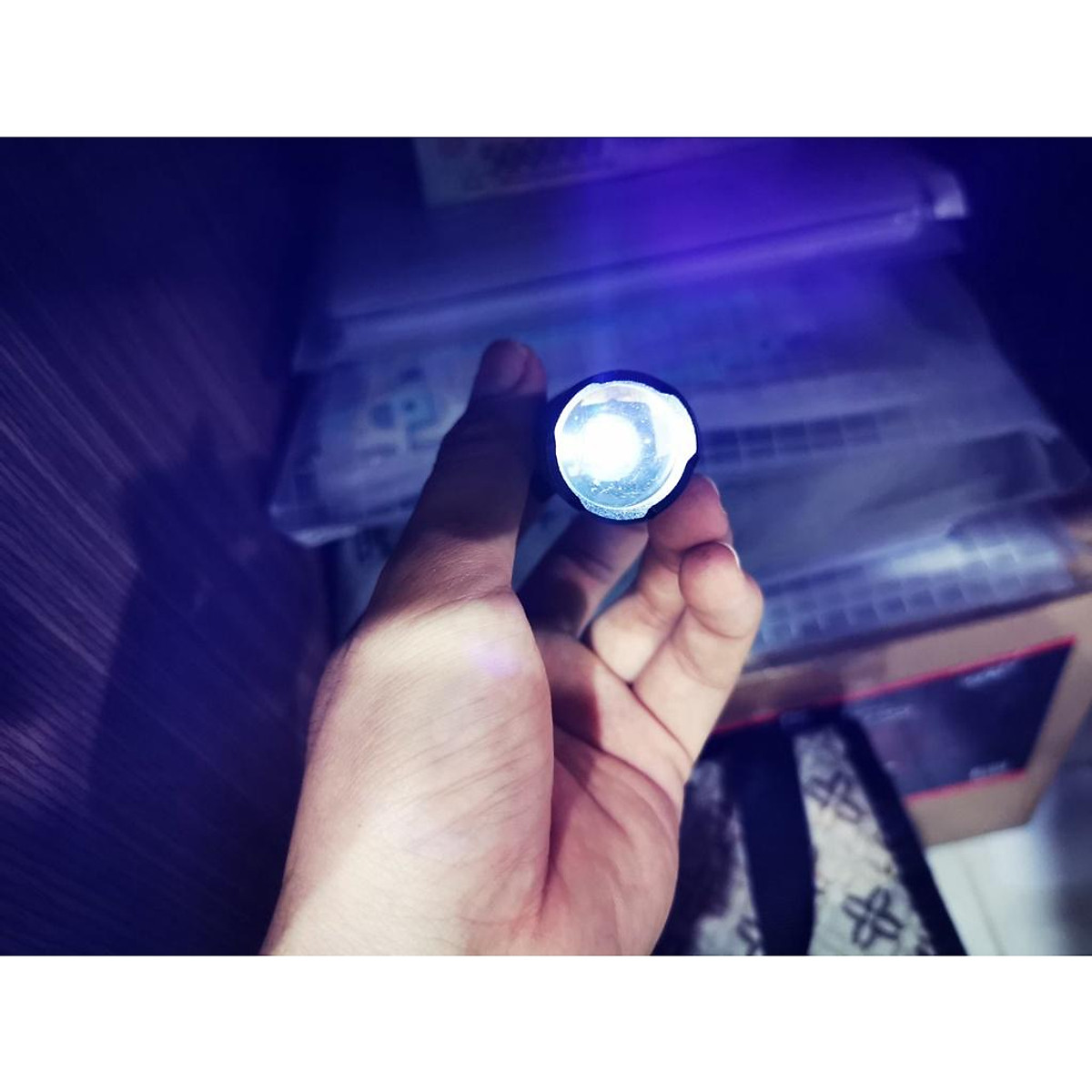 Đèn Pin UV Q5 Bóng Led Chuyên Dùng Sấy Keo UV, Sấy Móng