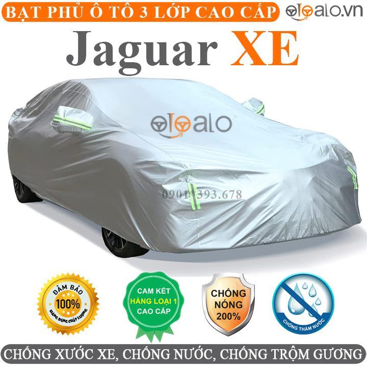 Bạt phủ xe ô tô Jaguar XE vải dù 3 lớp CAO CẤP BPXOT