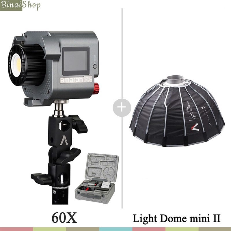 Aputure Amaran 60d / 60x - Đèn Led Siêu Sáng Cho Studio, Nhiệt Độ Màu 2700K-6500K, 65W - Hàng chính hãng