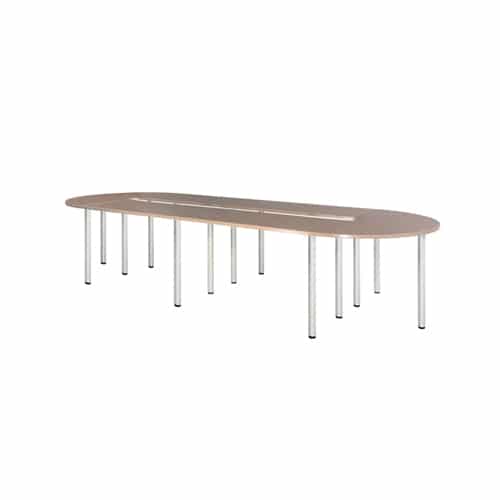 Hình ảnh Bàn họp văn phòng chân sắt Juno Sofa NT 190 BH38-CT kiểu oval 380 x 140 x 75 cm